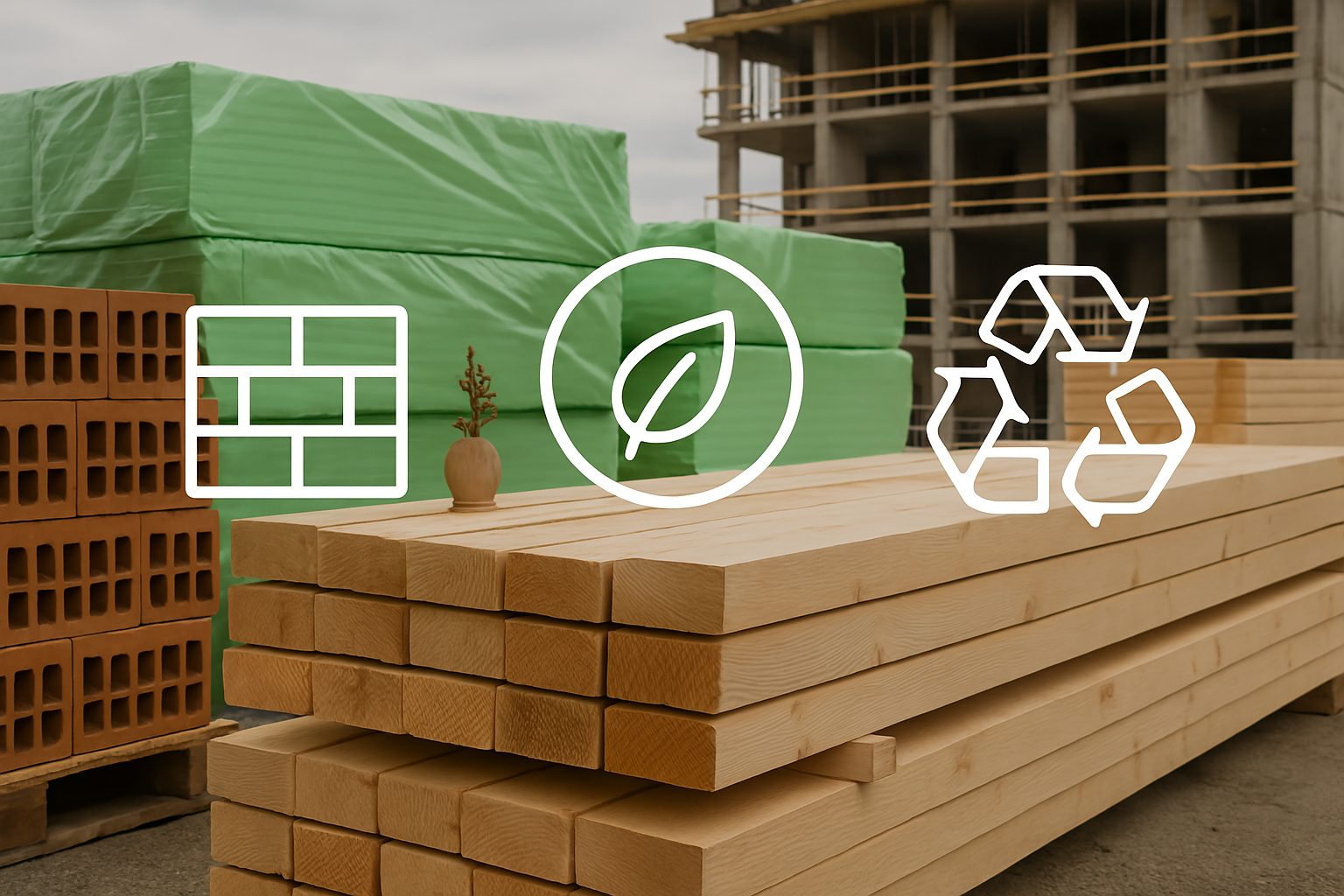 Materiales sostenibles para construcción